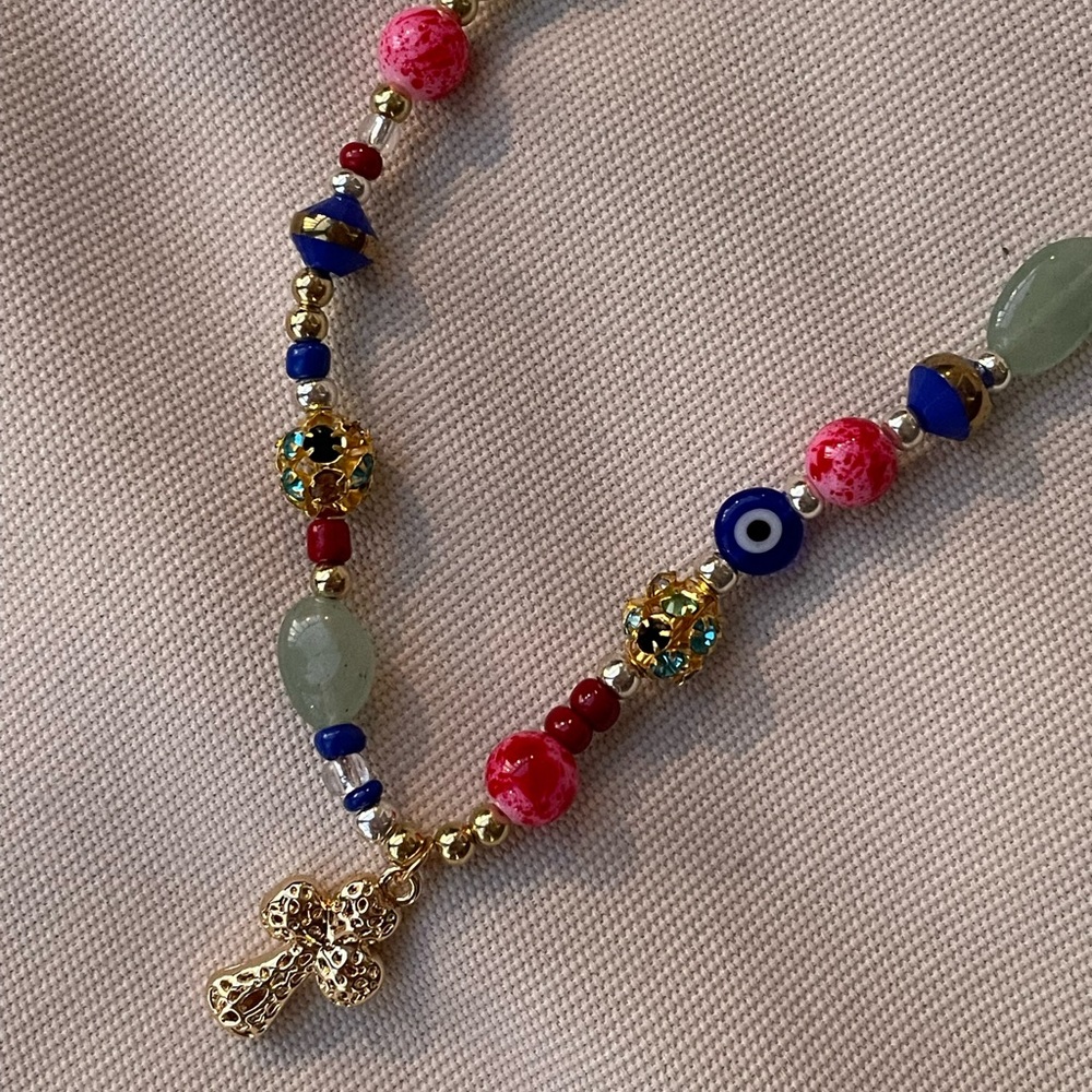 Beaded Cross Necklace